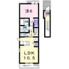 メゾン　アルモニー　Ⅱ（行田市） 1LDKの間取り