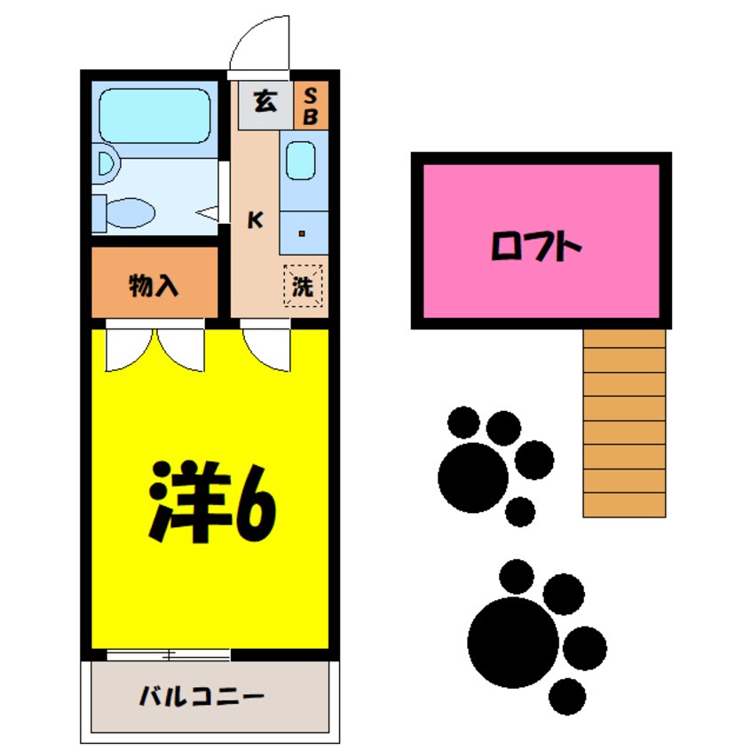 間取図 シャルマンフジ行田壱番館（行田市富士見町）