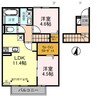 ハイマートラオム（熊谷市大麻生） 2LDKの間取り