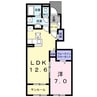 ユウ・ルセア（深谷市東方町） 1LDKの間取り