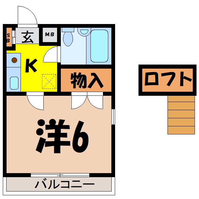 間取り図 ベルトピア吹上2（前）