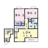 リバーサイドB（行田市富士見町） 2LDKの間取り