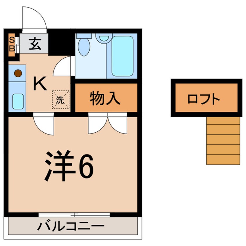 間取図 ベルトピア吹上2（奥）