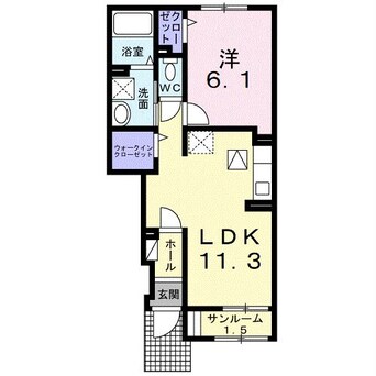 間取図 プレメゾン行田（行田市長野）
