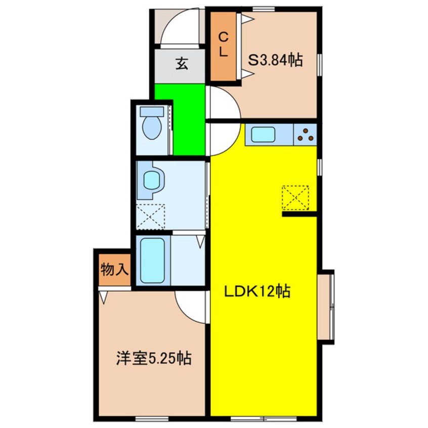 間取図 リーブルファイン行田駅前（行田市清水町）