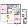 メゾン　ミモザⅡ （熊谷市拾六間） 2LDKの間取り