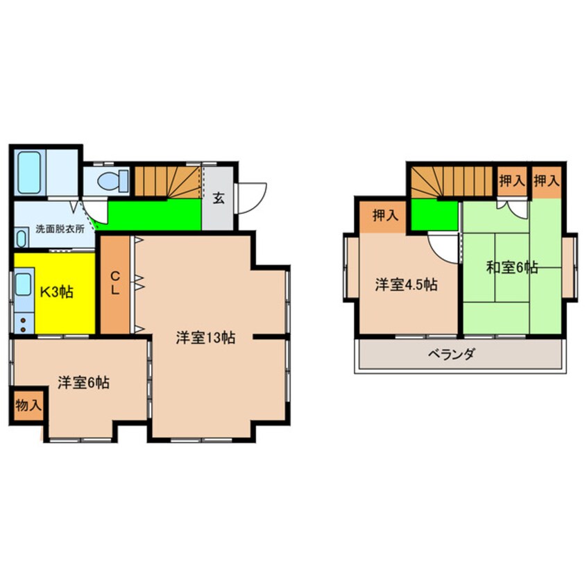 間取図 久保島戸建（久保島677-7）