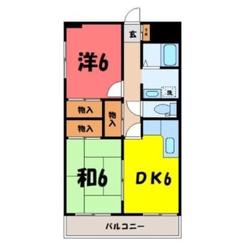間取図 ラフェスタ太田（太田市新田小金井町）