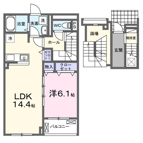 間取り図 ラ・フェリーチェ　Ａ（深谷市東方）