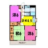 ラフェスタ深谷（深谷市上柴町西） 3DKの間取り