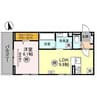 Noble villa 弥生（熊谷市弥生） 1LDKの間取り