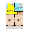 妻沼ハイツ第二（熊谷市妻沼） 2DKの間取り