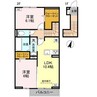 ソレイユ（熊谷市肥塚） 2LDKの間取り