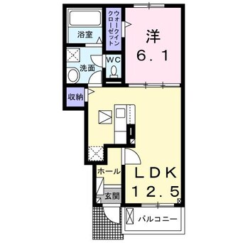 間取図 プラーム岡部　Ⅰ/Ⅱ（深谷市普済寺）