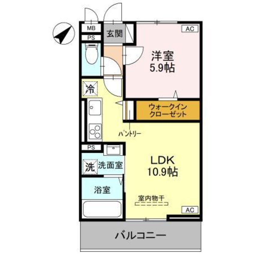 間取図 ノーブルヴィラ曙町（熊谷市曙町）