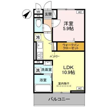 間取図 ノーブルヴィラ曙町（熊谷市曙町）