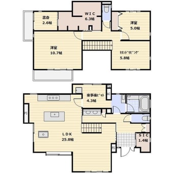 間取図 熊谷貸家（熊谷市新島）
