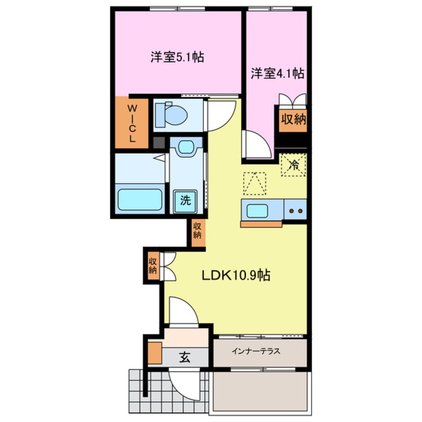 間取図 ドエル・カルミア