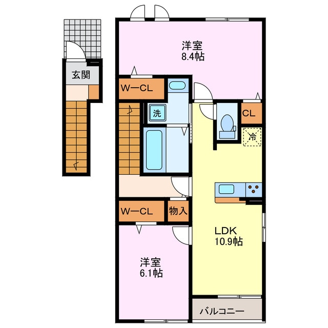 間取り図 シャルール北浦