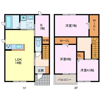 間取図 平中町３１２ＫＯＤＡＴＥＸⅤ－Ａ