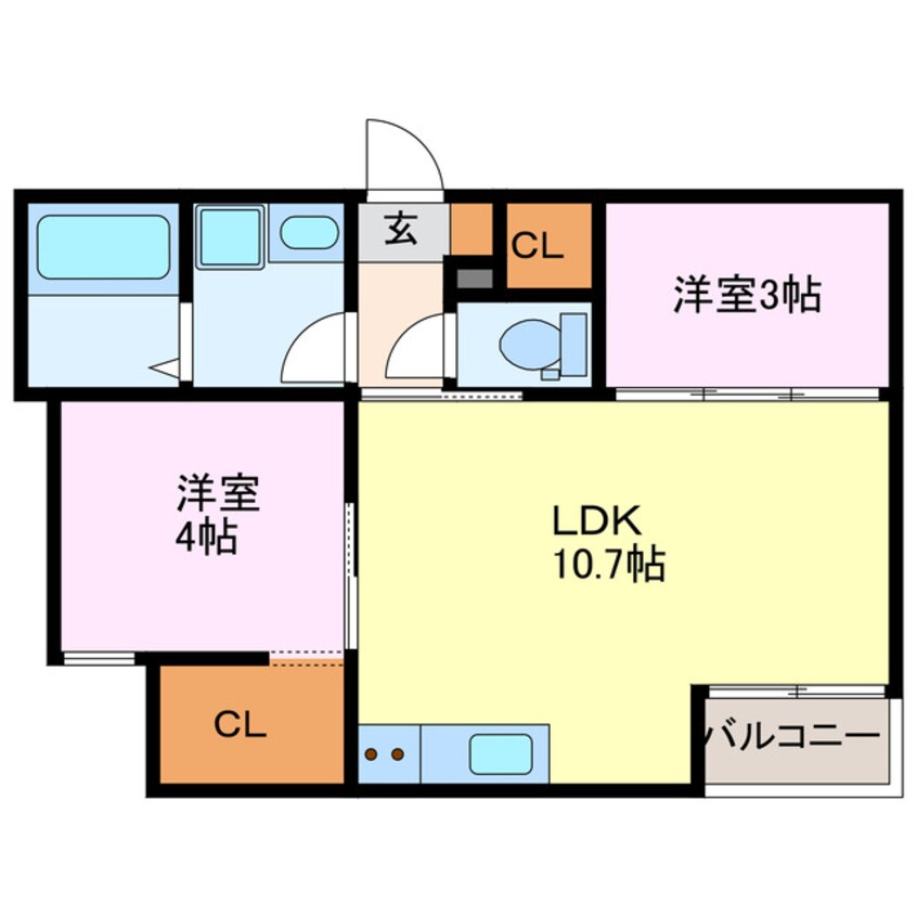 間取図 REGALEST庄内緑地公園