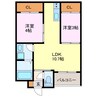 REGALEST庄内緑地公園 2LDKの間取り