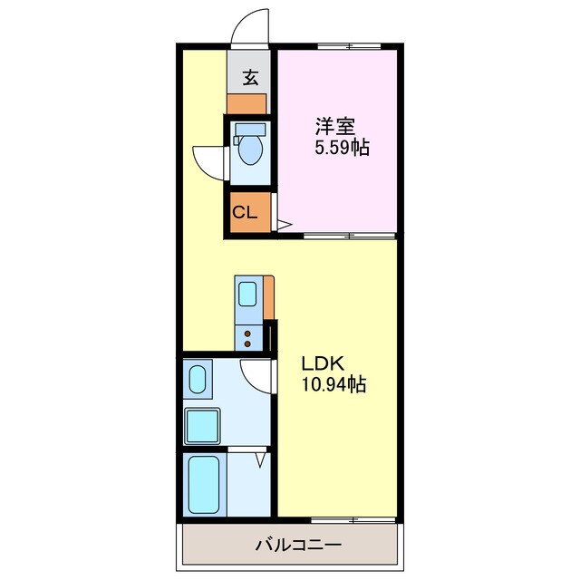 間取り図 ティンガーラ須ヶ口　ＷＥＳＴ