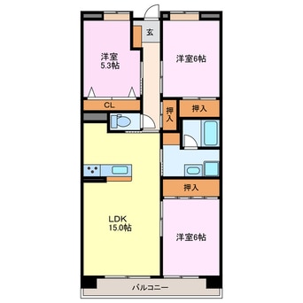 間取図 シーズンコート稲沢