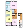 仮）北名古屋市鹿田新築アパート 2LDKの間取り