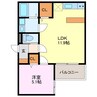 fika庄内緑地公園 1LDKの間取り
