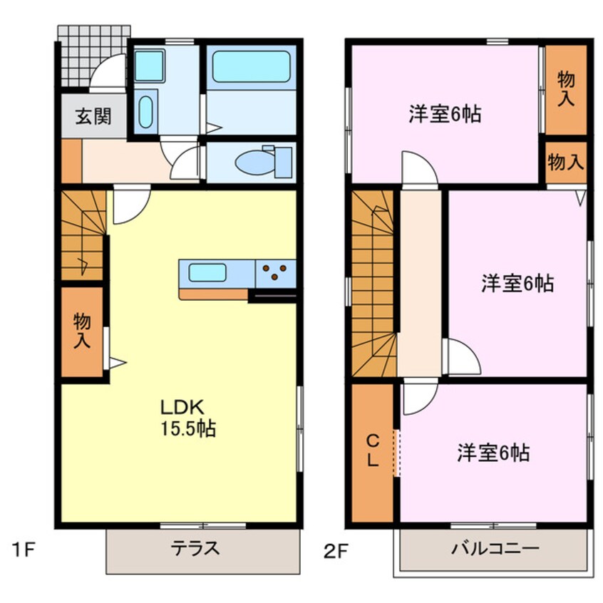 間取図 フォレストメゾン重本A棟