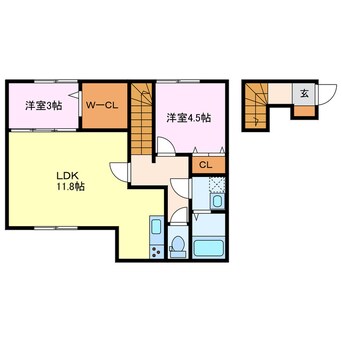 間取図 西枇杷島町新築アパート