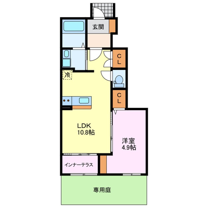 間取図 Ｎ－ｓｔａｇｅ西春