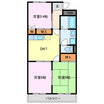 間取図 アザレア宮前