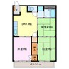 シティハイツ人見Ａ 3DKの間取り