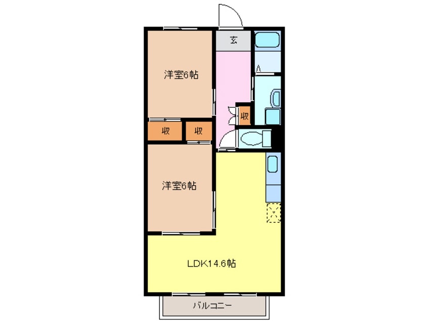 間取図 コーポマグノリア