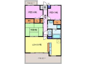 間取図 フィオーレ観月