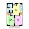 モラールＡ 2DKの間取り