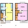 ＤＵＫＵ　Ｂ 2LDKの間取り