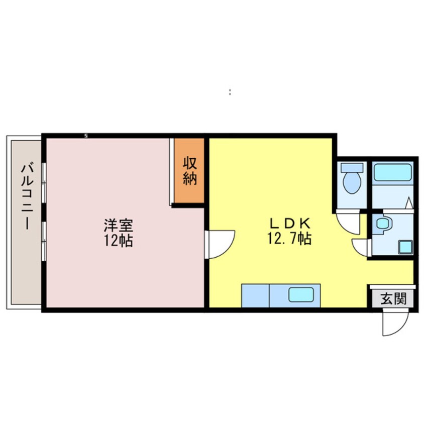 間取図 ハイツ忠雅