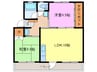 名鉄名古屋本線/須ケ口駅 徒歩6分 3階 築48年 2LDKの間取り