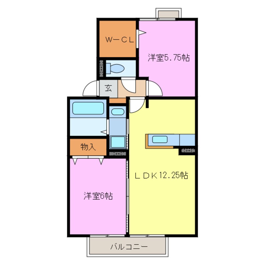 間取図 セジュール山幸