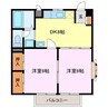 サンハイツ 2DKの間取り