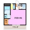 ステージ２１ 1Kの間取り