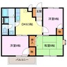 春日ハイツ 3DKの間取り