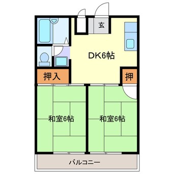 間取図 ルナハイツ