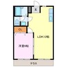 エステート宮東 1LDKの間取り