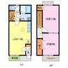 名鉄津島線･尾西線（須ケ口-弥富）/甚目寺駅 徒歩10分 1-2階 築25年 2LDKの間取り