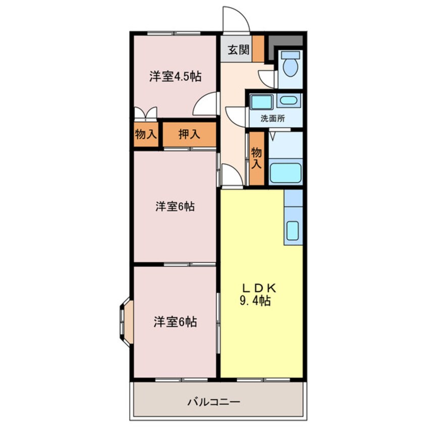 間取図 メゾンドソレイユ