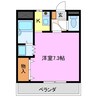 コンフォース藤 1Kの間取り